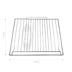 OVEN GRILL SHELF INDESIT C00526696 WHIRLPOOL 488000526696 