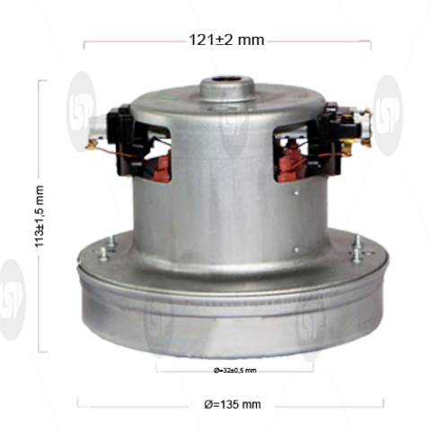 VACUUM CLEANER MOTOR 220V 1600W CONIC TYPE